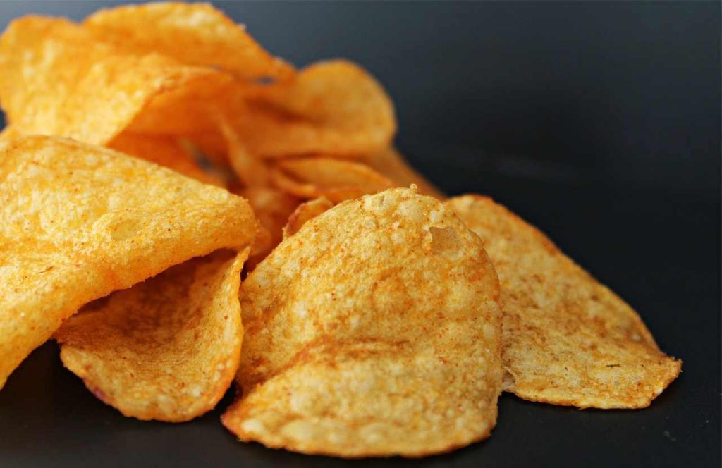 patate chips al microonde