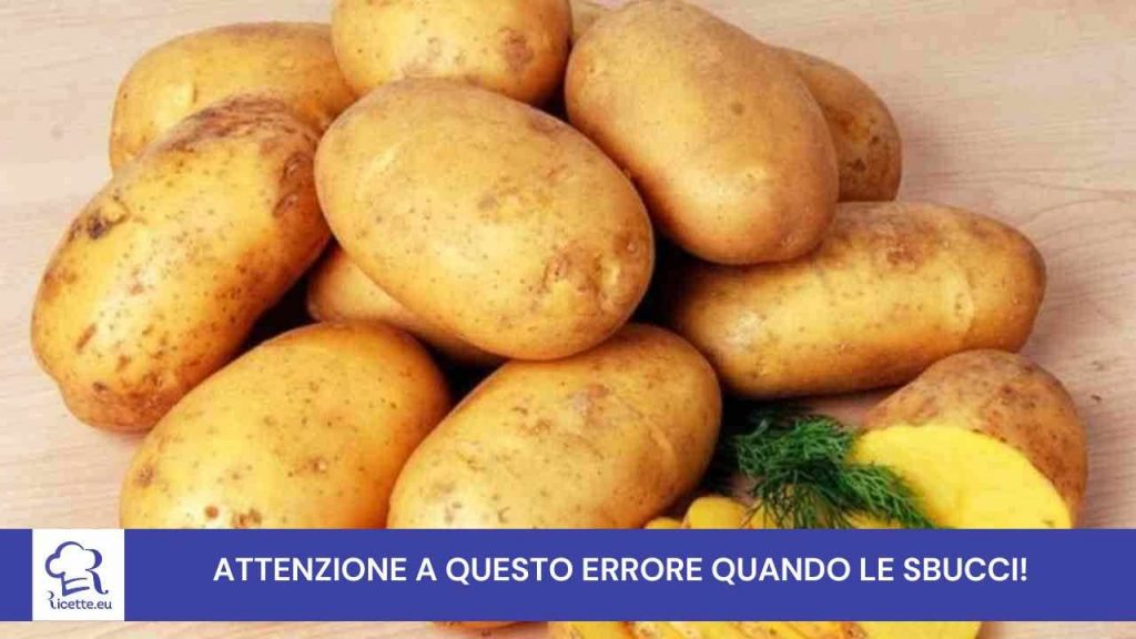 attenzione sbucci patate