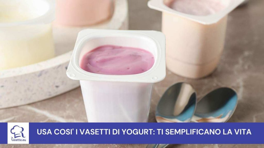 usare vasetti yogurt