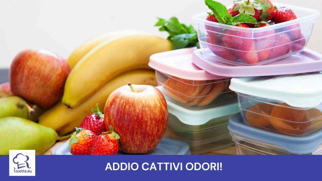 Contenitori plastica cibo cattivo odore