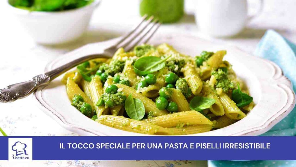 ricetta pasta piselli