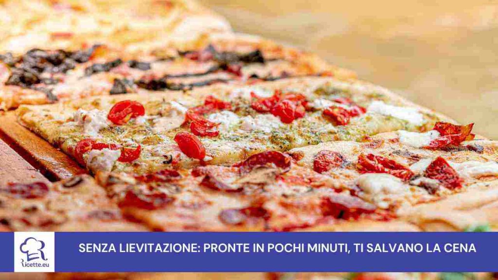 pizzette senza lievitazione